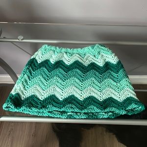 All knit mini skirt
